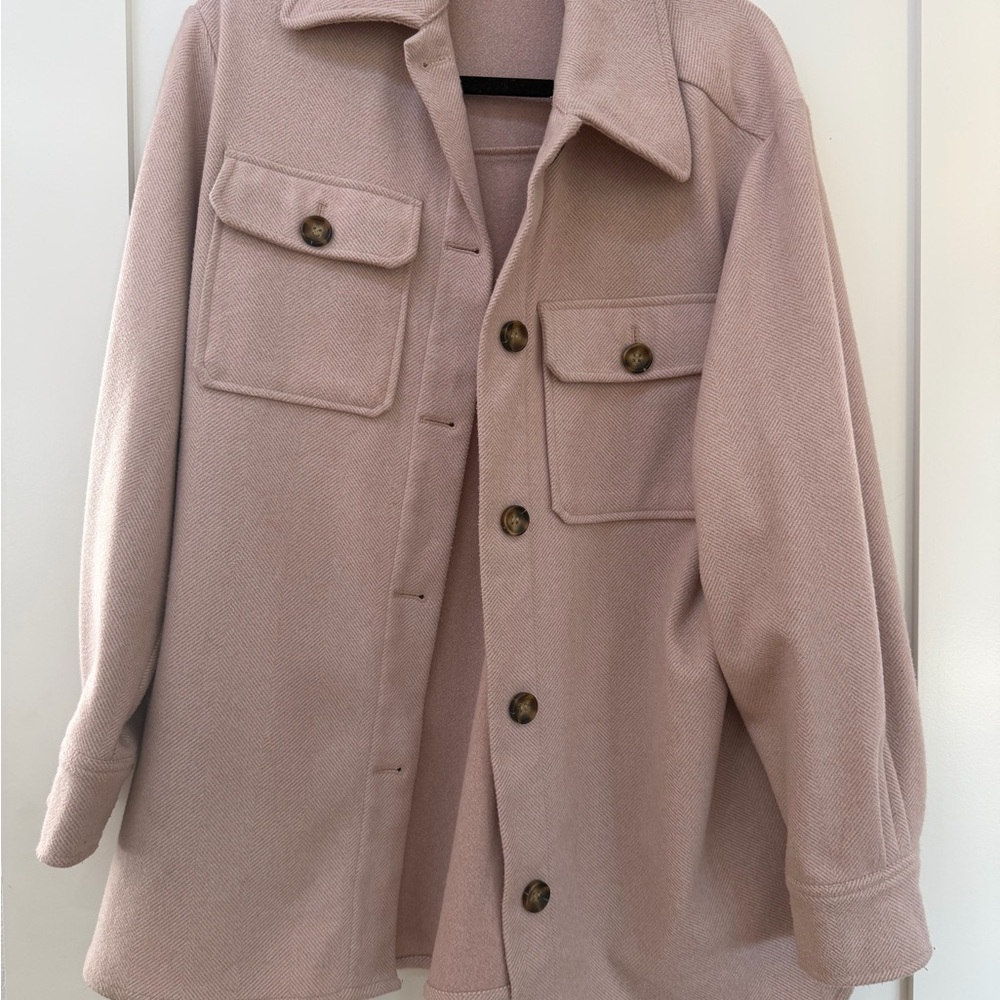 BB Dakota by Steve Madden Blush Button-Front Blazer